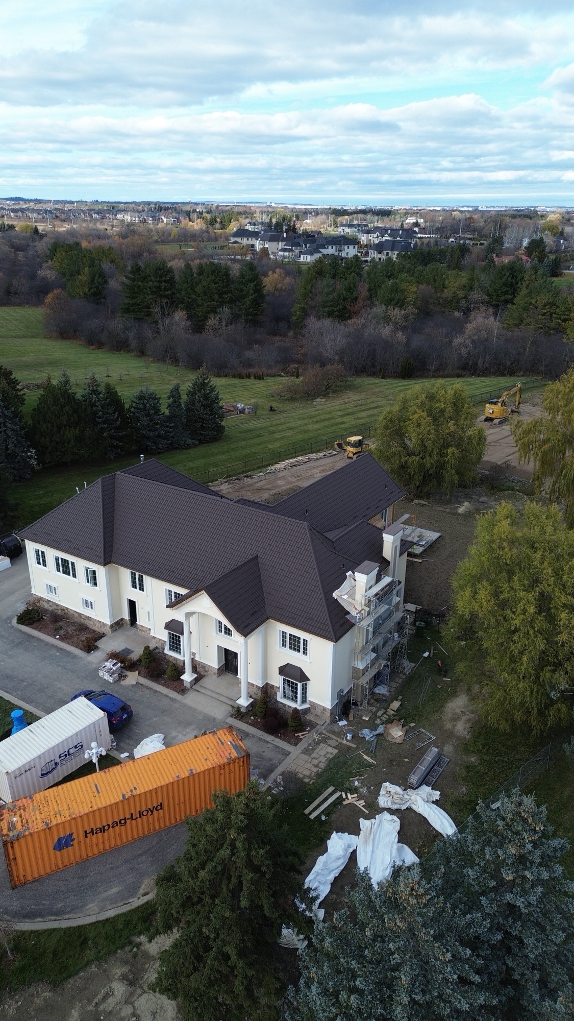 Near-complete custom estate home built by Halpern & Co.